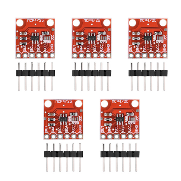 5 kpl MCP4725 I2C DAC Breakout -kehityskorttimoduuli 12-bittinen resoluutio