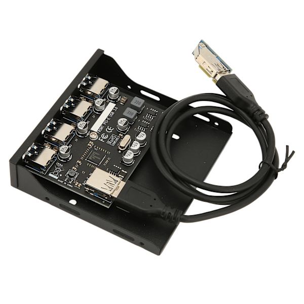 PCIE till USB 3.0 PC Front Panel 4 portar 5 Gbps PCIE USB-adapter Stödjer Hot Swap 3,5 tum USB3.0 Frontpanel för Windows