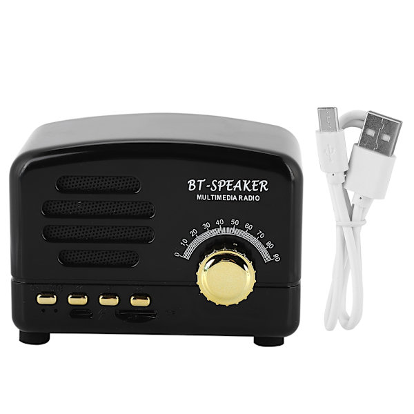 FT-BT01 Mini Bluetooth-högtalare USB-laddning Bärbar utomhushögtalare (Svart)