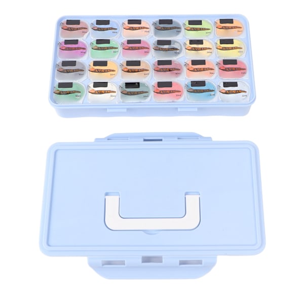 24 farger akvarellmalingsett 30 ml liten koppdesign falmefri profesjonell gouachemalingsett for kunststudent