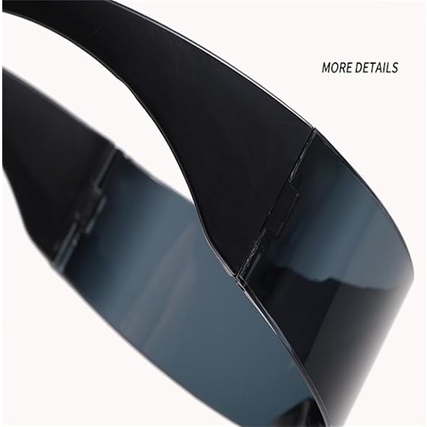 Omlott Silver Spegel Solglasögon Dam Herr Solbrillor Shades Solglasögon Black