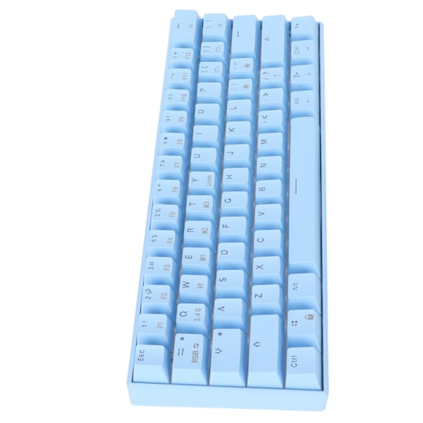 READSON Mekanisk tangentbord 61 tangenter RGB 3 lägen Stöd trådlöst kompakt ergonomiskt brett kompatibilitet Spel tangentbord Svart axelkropp