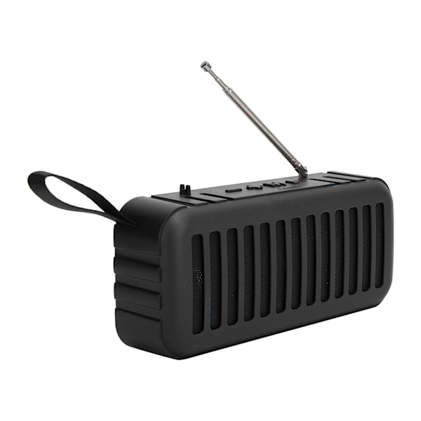 D6‑2 Trådløs Bluetooth Højttaler Mini Bærbar Solcelledrevet Subwoofer Support FMBlack