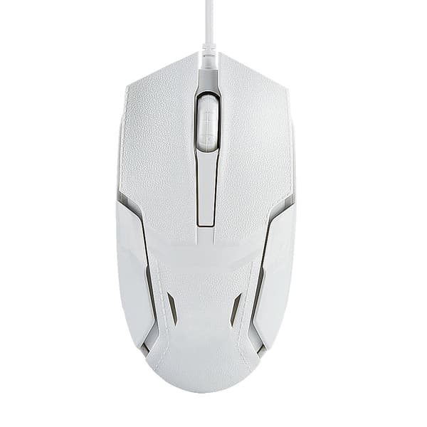 USB2.0 kablet spillmus 1600DPI spillmus for Windows Linux Mac OS hvit