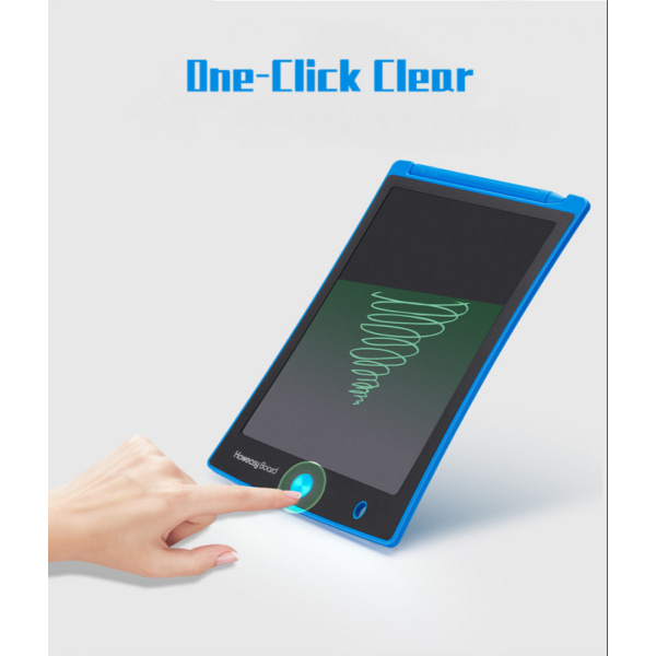 LCD-ritplatta för barn - 8,5 tum Doodle Scribbler Board Screen Drawing Pad Lärande pedagogisk leksak för 3+ år gamla flickor pojkar småbarn（Svart）