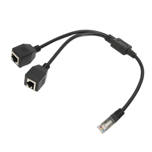 RJ45 Ethernet Splitter-kabel 1 han til 2 hun-port Stabil hurtig transmission Cat5 RJ45 Splitter-kabel til router modem
