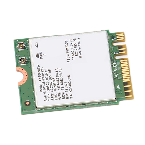WiFi 6 -verkkokortti Intel AX200NGW 802.11ax Bluetooth 5.2 WIFI M.2 -verkkosovitin kannettavaan tietokoneeseen