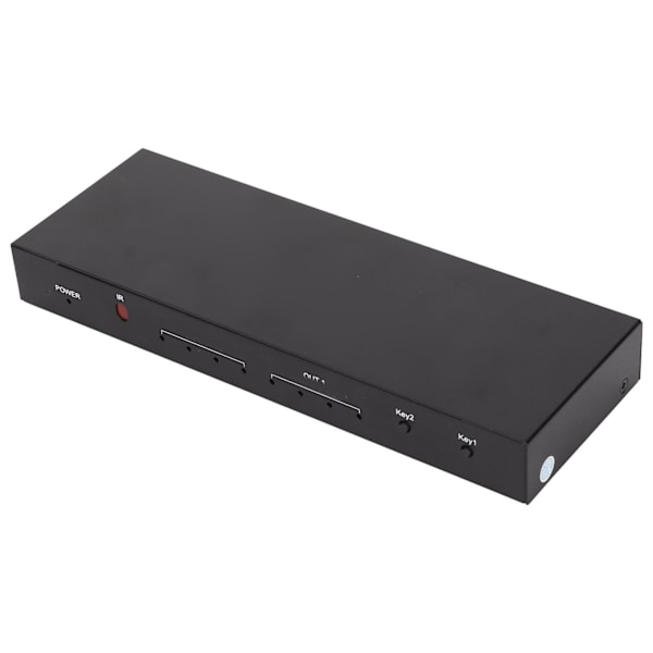 4x2 HD Multimedia Interface Splitter Support Ultra HD 4K X 2K 3D 1080P med fjernbetjening og strømadapter 100‑240VEU-stik