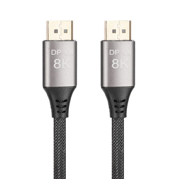 DP 1.4-versjon kabel 8K 4K 32,4 Gbps båndbredde datakabel for dataskjerm 1 m/3,28 fot