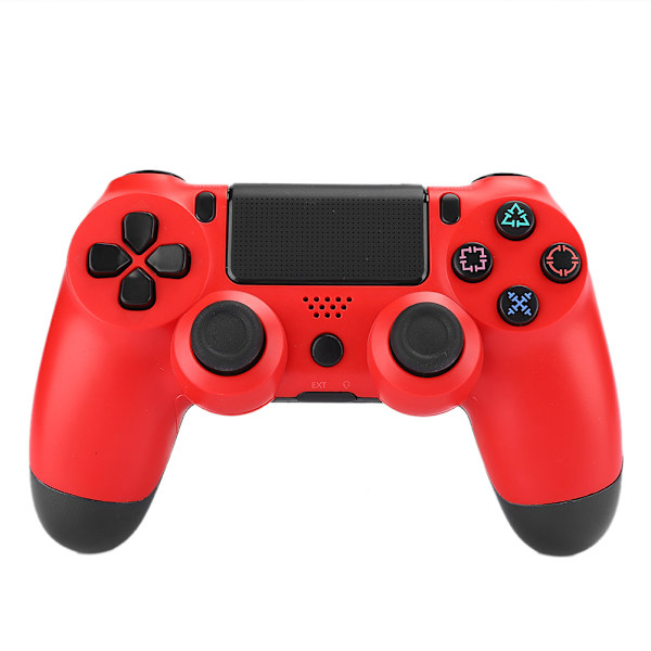 Trådbunden Gamepad Hög Känslighet Ergonomisk Spelkontroll Joystick för PS4 Konsol Röd