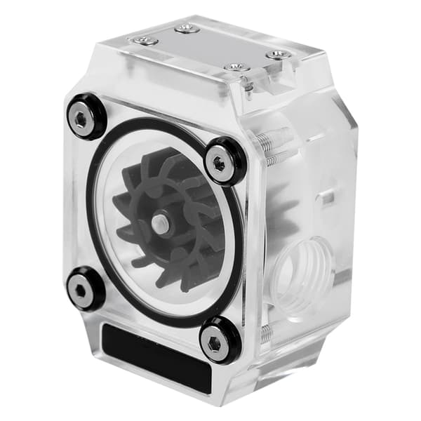 G1/4\" Tråd Vandkøling Flow Meter Indikator til PC Vandkøling System Akryl Sort