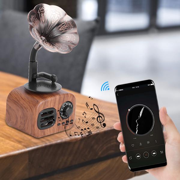 Luova retro Bluetooth-kaiutin, liitä korttisoitin tietokoneeseen, matkapuhelimeen ja tablettiin