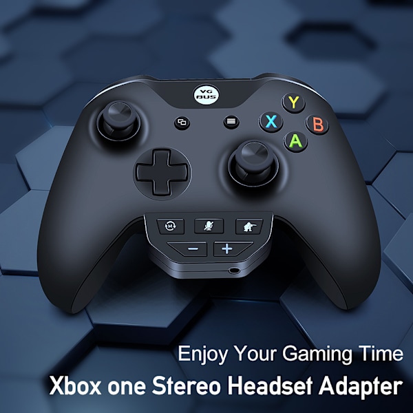 Spelkontroll ljudförstärkare Gamepad headset adapter för Xbox One S/X(Svart)