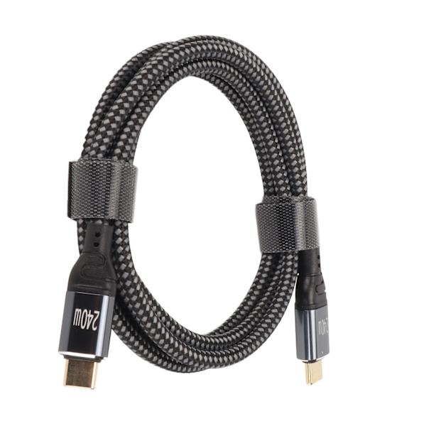 USB C til USB C-kabel PD240W USB2.0 Type C-interface 480 Mbps USB C-han til C-han dobbelt data-kabel 150 cm