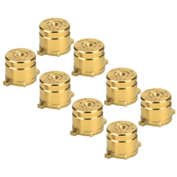 2 sarjaa alumiiniseospainikkeita PS4Gold-ohjaimeen