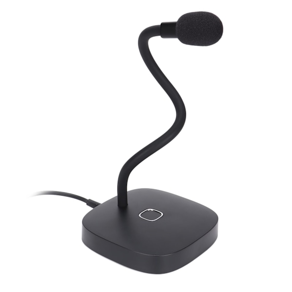 USB-mikrofon - Enkel stil - Omnidirektionel - 360° justerbar - Computerudstyr til Win XP - til Win 7 - til OS X - Sort