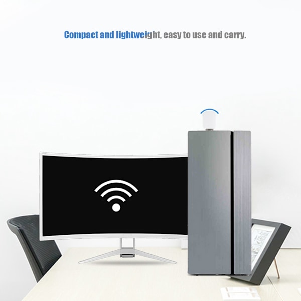 Trådløs USB WIFI-netværkskort 600 Mbps 5G/2.4G Bluetooth 4.2 Dual Band-adapter