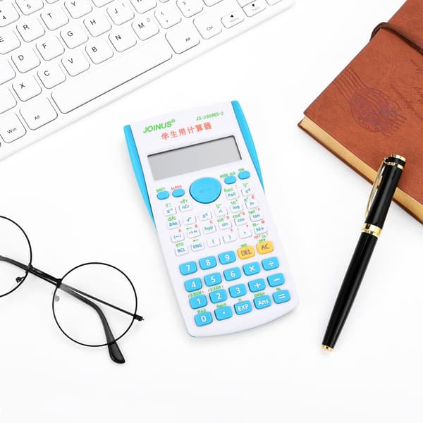 Student Handheld Scientific Full Function Calculator Portable Calculator Office Supplies (Blå)