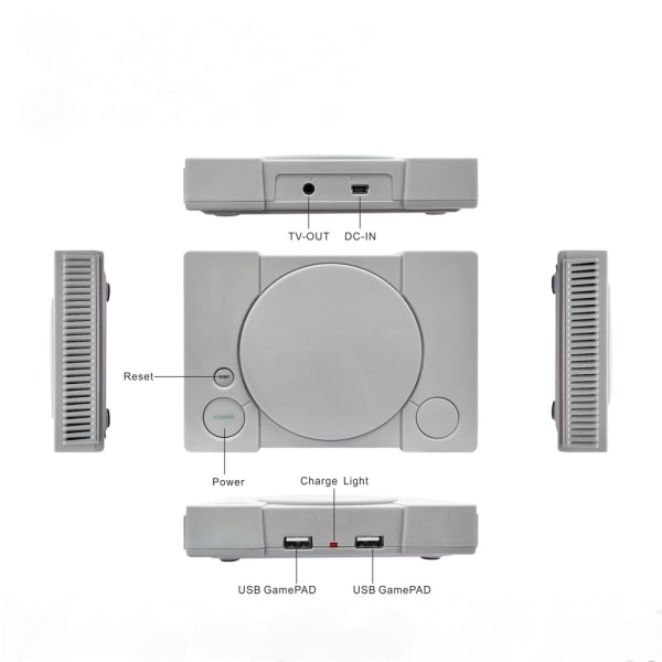 8-bit PS1 Mini Spillemaskine Klassisk Retro Spilkonsol Videospilkonsol