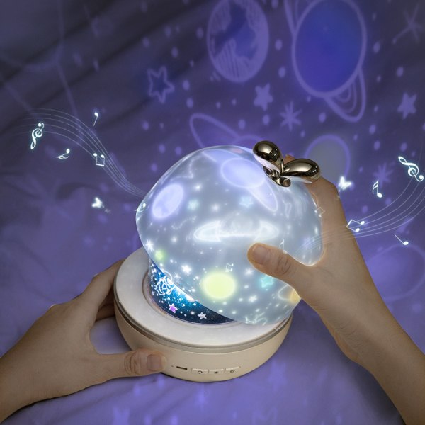 Nattljus för barn, projektionslampa Nebula Star-projektor 360 graders rotation Romantiska presenter för män Kvinnor Barn Kreativ romantisk atmosfär