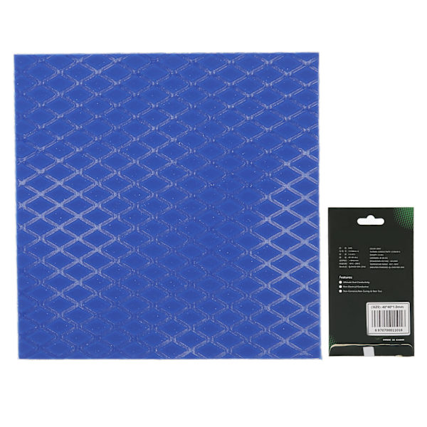 Termisk dyna 13,8 W/mK Värmebeständighet Utmärkt Värmeledningsförmåga Bra Isolering Kylfläns för Bärbara datorer Skrivbord 40x40x1,0mm