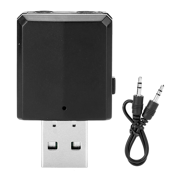 3,5 mm ZF169 Bluetooth 5.0 lydmottaker-sender AUX Stereo USB trådløs adapter