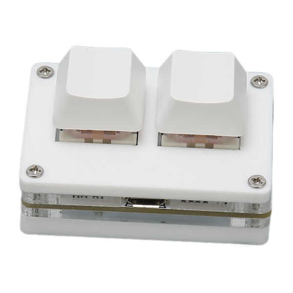 Mini tangentbord 2 tangenter USB röd switch plug and play ergonomisk programmerbar tangentbord med bakgrundsbelysning för spelkontor media