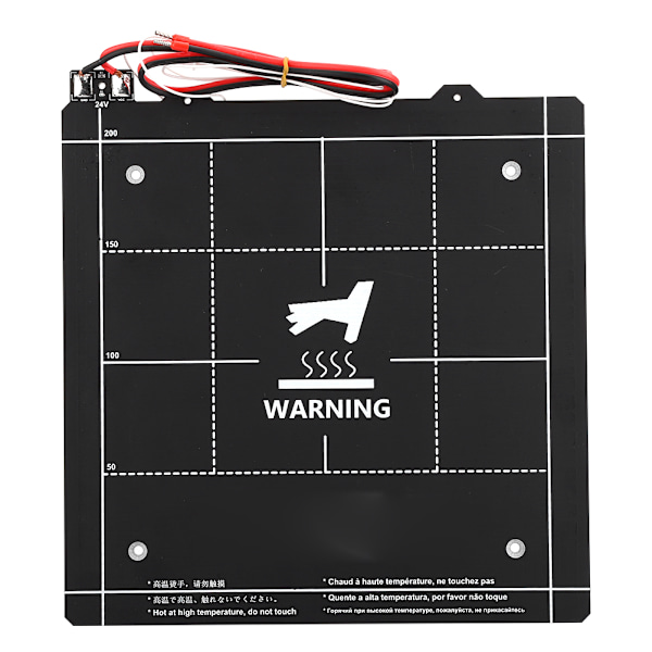 3D-skrivare magnetisk uppvärmd säng svart bra värmeledningsförmåga varm säng 235x235mm 24V