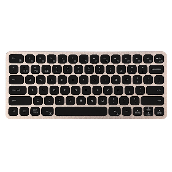 Bluetooth trådløs kablet tastatur berøringsplate oppladbar for IOS Android Windows svart