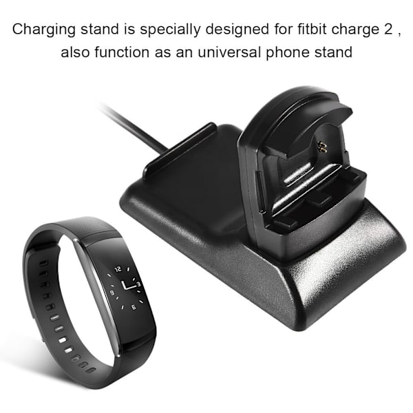 2 i 1 Telefonstativ Hållare Mount Laddare Laddningsstation Dockningsstation för Charge 2