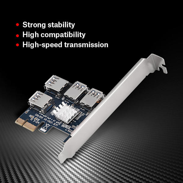 PCI-E 1 till 4 portar PCI Express USB 3.0 expansionskort adapterkort