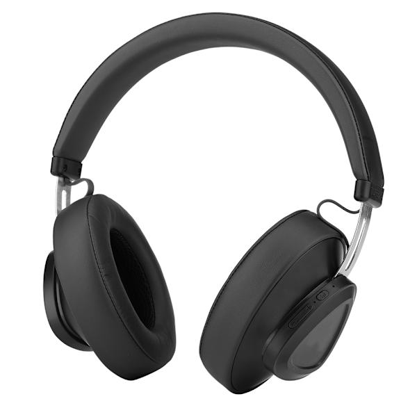 Bluetooth trådløs AI-headset stereomusikkstudiomonitor håndfri hodetelefon med mikrofon svart