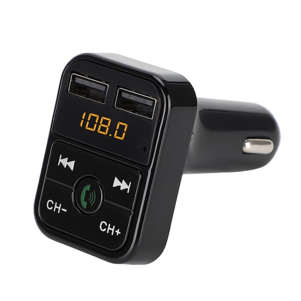 B2 MP3 Bil Bluetooth Håndfri Bil Afspiller FM Transmitter USB Opladning (Sort)