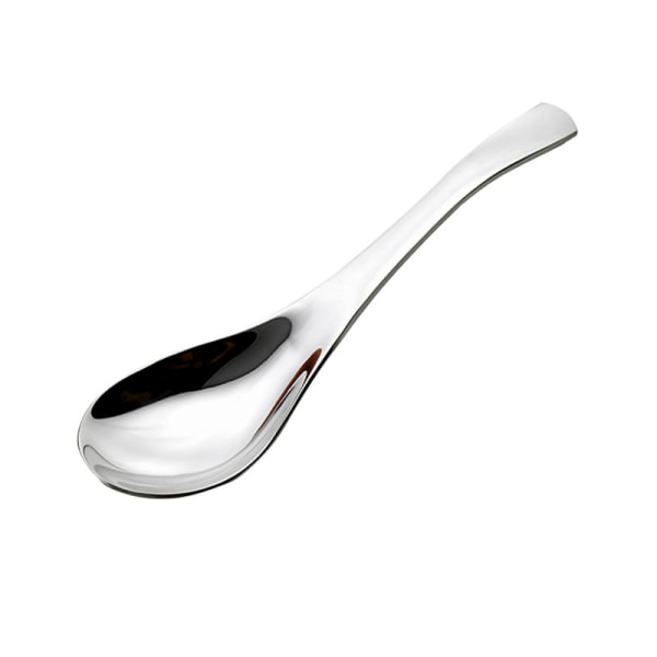 Middagsskjeer, skjeer sølvtøy, brede spiseskjeer, matvarekvalitet rustfritt stål skjeer sett for å spise suppe, frokostblanding