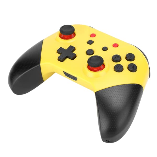 Trådløs Bluetooth-gamepad med full funksjon og NFC 3D-spilljoystick for Switch ProYellow
