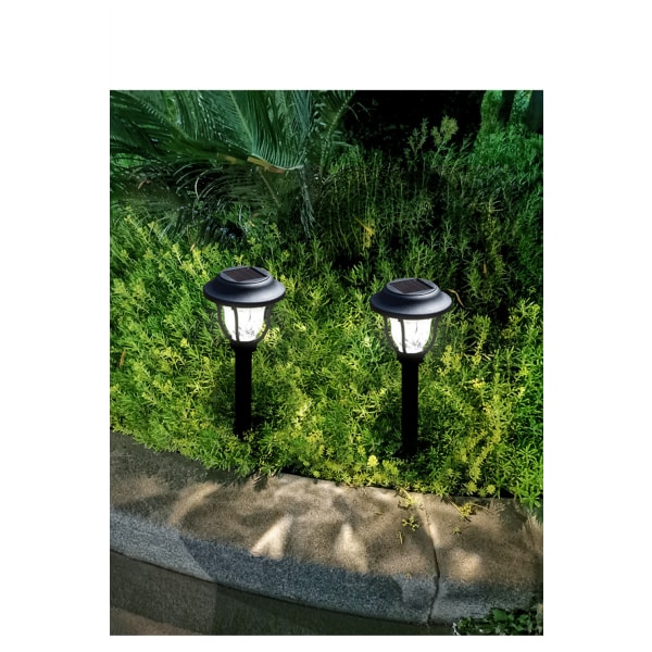 Utendørs solcellelamper, 1 pakke solcellelamper for hagen, vanntette skiftende utendørslamper - Større solcellepanel for hage, uteplass, stidekorasjon