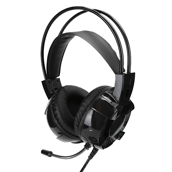 USB Gaming Headset 7.1 Surround Indbygget Lydkort Støjreducerende Mikrofon RGB Lys