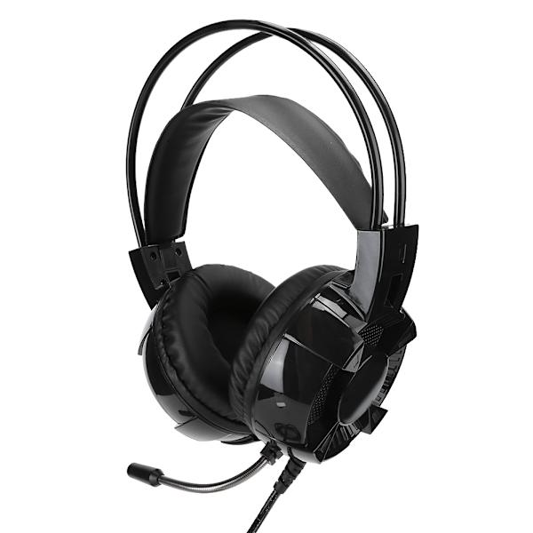 USB Gaming Headset 7.1 Surround Innebygd Lydkort Støydempende Mikrofon RGB Lys