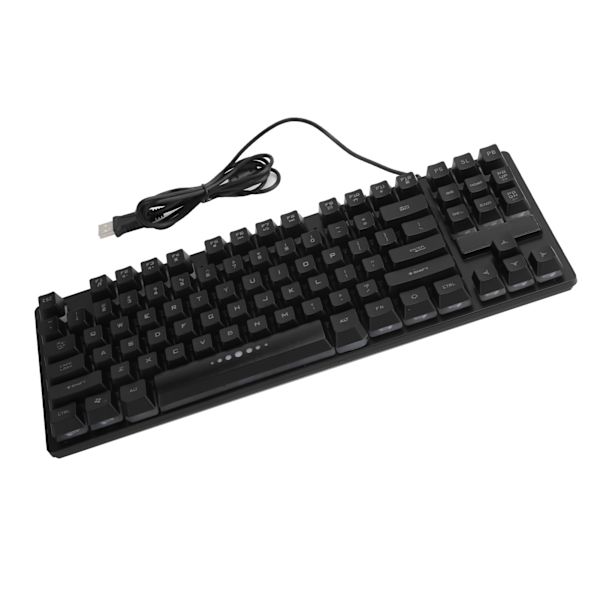 Mekanisk tangentbord 87 tangenter Trådbunden USB Bakgrundsbelysning Speltillbehör för bärbar dator GK‑10