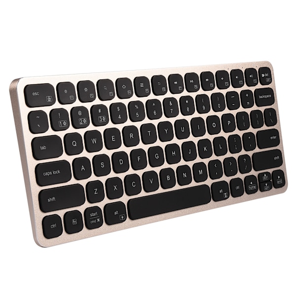 Bluetooth trådløs kablet tastatur berøringsplate oppladbar for IOS Android Windows svart
