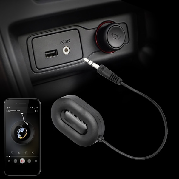 B5 Bluetooth-mottagare stödjer HFP HSP A2DP navigering/samtal Mini bärbar mottagare