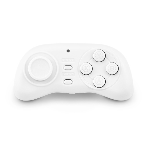 Bärbar trådlös Bluetooth-spelkontroll Mini Gamepad Joystick Handtag Fjärrkontroll Vit