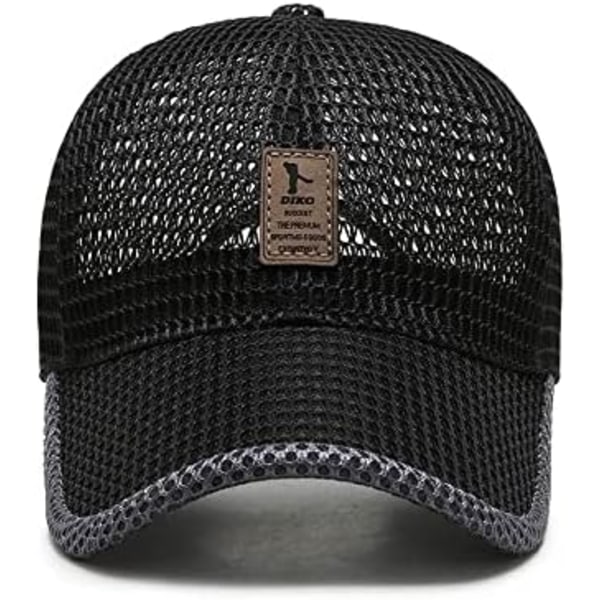 Kesä Mesh Baseball-lippis Miehille Naisille Trucker Mesh Hat Baseball Hatut Ulkoilulajit Juoksuhattu 2-blue