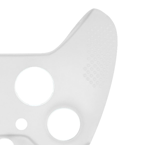 Gamepad Silikonfodral Cover Halkfri Spelkontroll Skyddande Cover med Tangentknappar för XBOX ONE Slim Vit