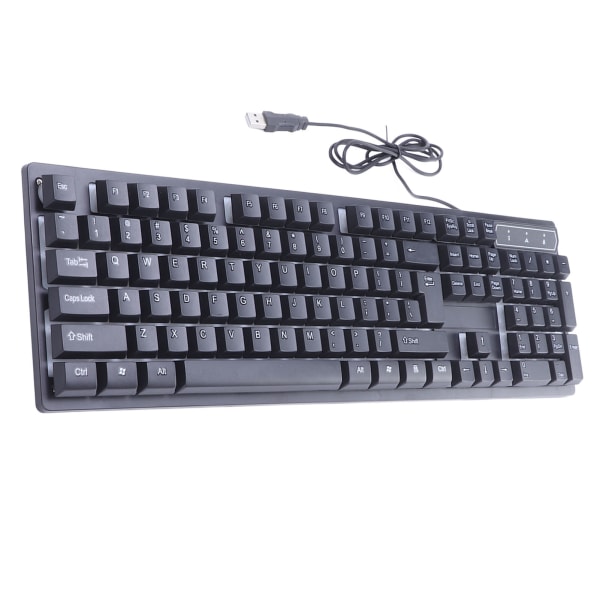 Tastatur Fargerikt Lys Stabilt 104 taster Suspendert Keycap Kablet Mekanisk Gaming Keyboard