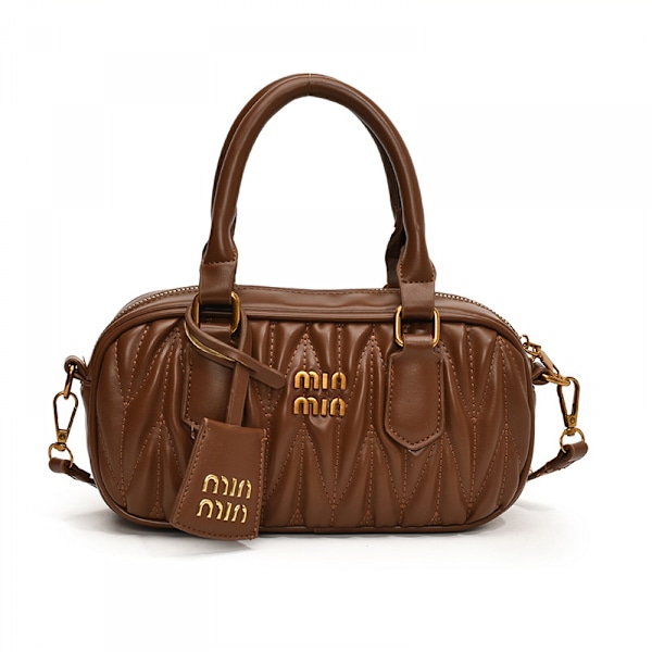Premium känsla handhållen liten fyrkantig väska hundra axel crossbody Boston damväska kryddig tjejväska