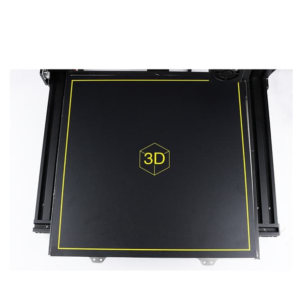 300*300mm Varmt Seng Stålplade (Sølv) + Platform Magnetisk Mærkat (Sort) 3D Printer Tilbehør