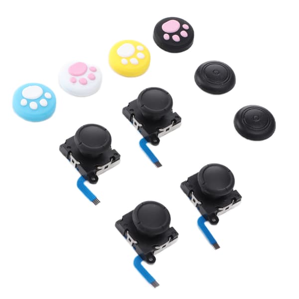 QM2107101 Joystick-udskiftningssæt Joystick-udskiftning med joystick-hætter til Switch til Switch Lite Joycon-konsol