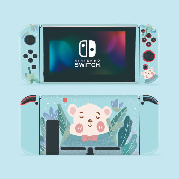 Beskyttelsesetui til Switch, TPU Slim Cover Cover Kompatibel med Nintendo Switch Console og Joy-Con