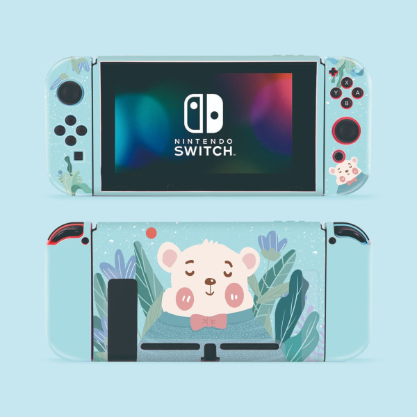 Beskyttende deksel for Switch, TPU Slim deksel kompatibel med Nintendo Switch-konsoll og Joy-Con